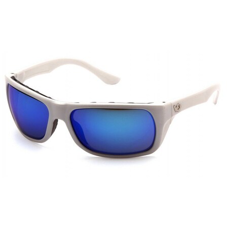 Pyramex Venture Gear - Vallejo - White Frame/Ice Blue Mirror Anti-Fog Lens VGSW965T